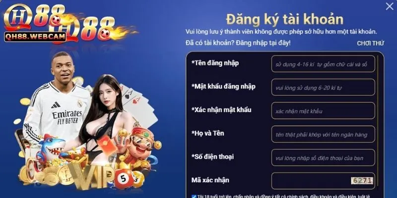 Cách Đăng Ký QH88